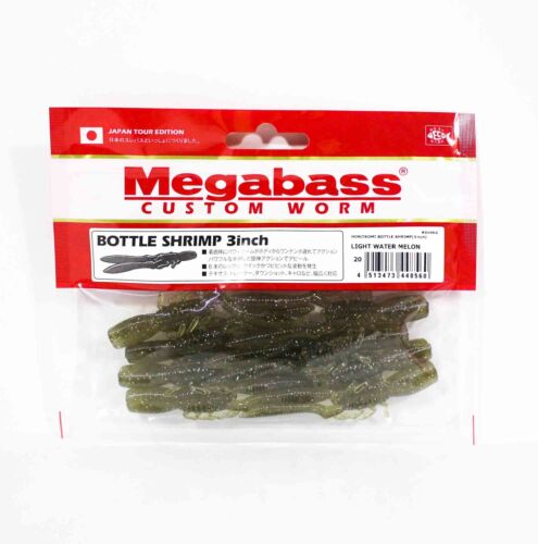 Megabass Soft Lure Bottle Shrimp 3 Inches Light Watermelon (8560) - Picture 1 of 4