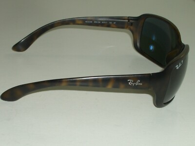 Ray Ban Polarized Italy Rb4068 60?17 Matte Tortoise Wrap Sunglasses Ray-Ban RB4068 M (60 - 17) with Brown lenses and Tortoise  main image 2