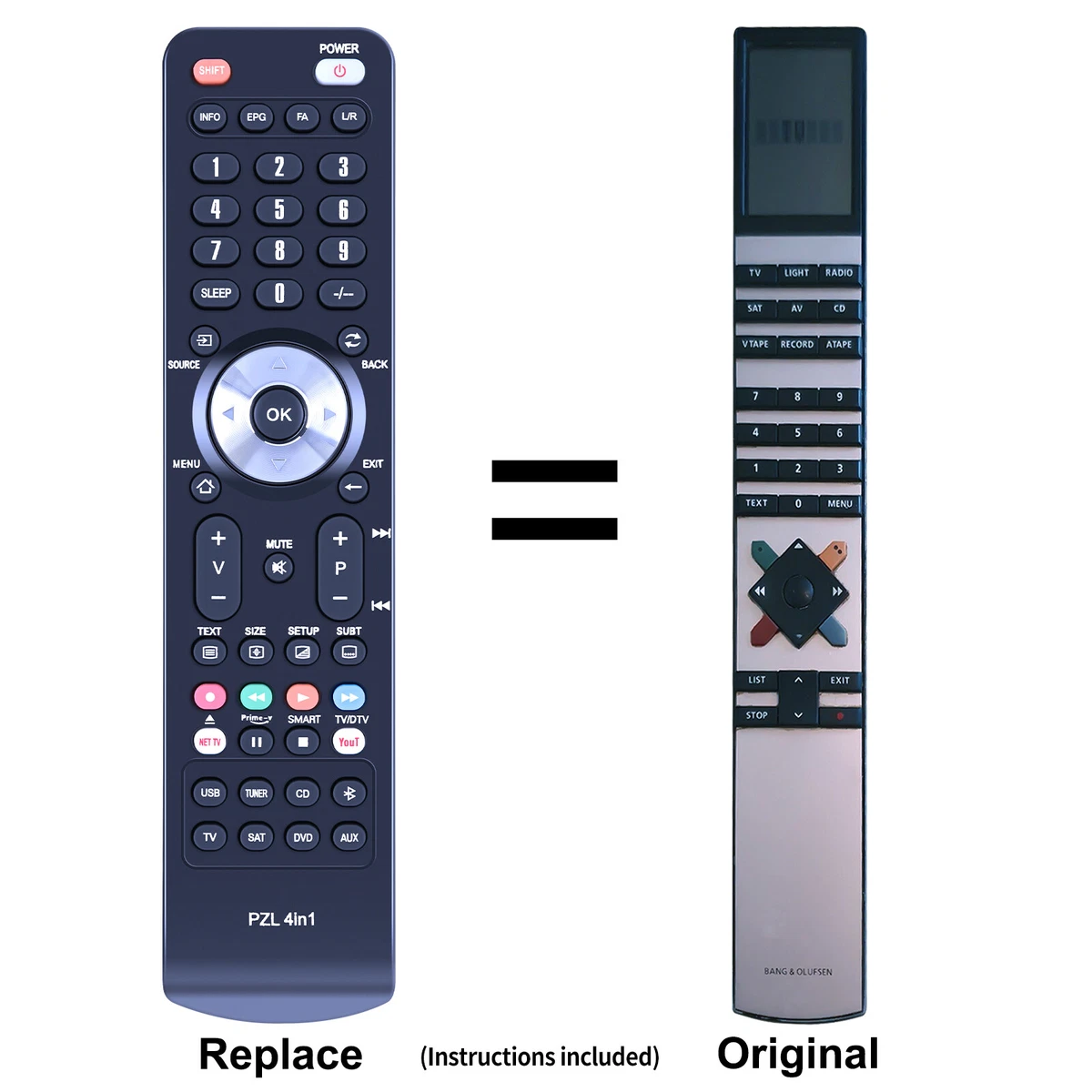 Replacement Remote Control Fits Bang & Olufsen 8500 Beo 4