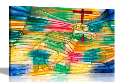 Das Lamm von Paul Klee Leinwandbilder Wandbilder Bilder Abstrakt Wohndeko