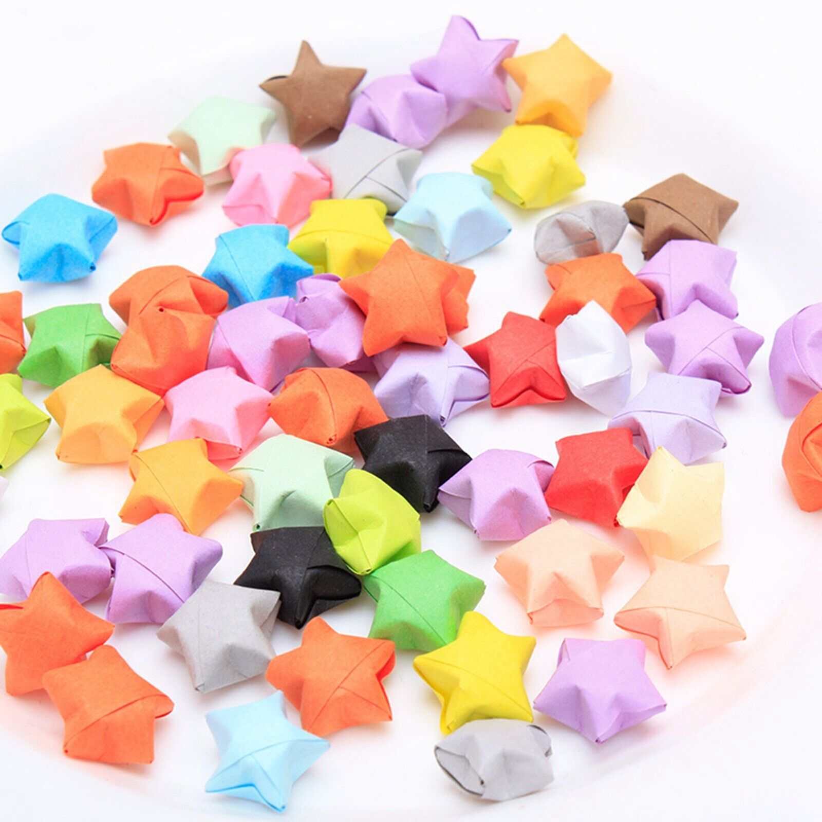 250 Strips Shinny Folding Paper Lucky Wish Star Cute Origami Paper  Scrapbook