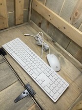 HP Wired USB Slim White Keyboard  Mouse Combo 928517-001 928513-001