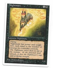 Magic the Gathering ~ MTG ~ Nightmare ~ Fourth Edition ~ 4Ed ~ MP