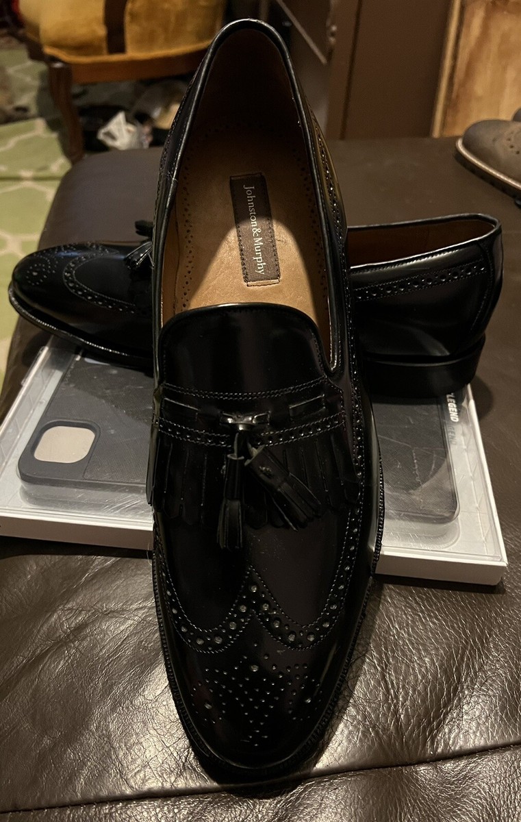 Johnston Murphy Shoes Men Leather Tassel wingtip Size 13 | eBay display picture 3