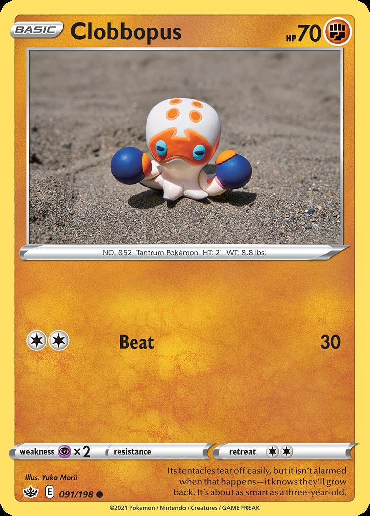 Pokemon Clobbopus (91/233) Chilling Reign NM