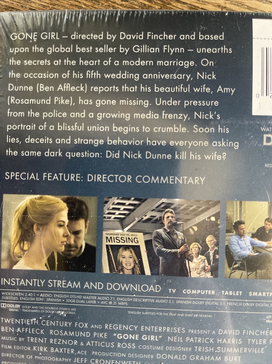 GONE GIRL BLU RAY SPECIAL EDITION WITH AMAZING AMY BOOK BEN - Main Image