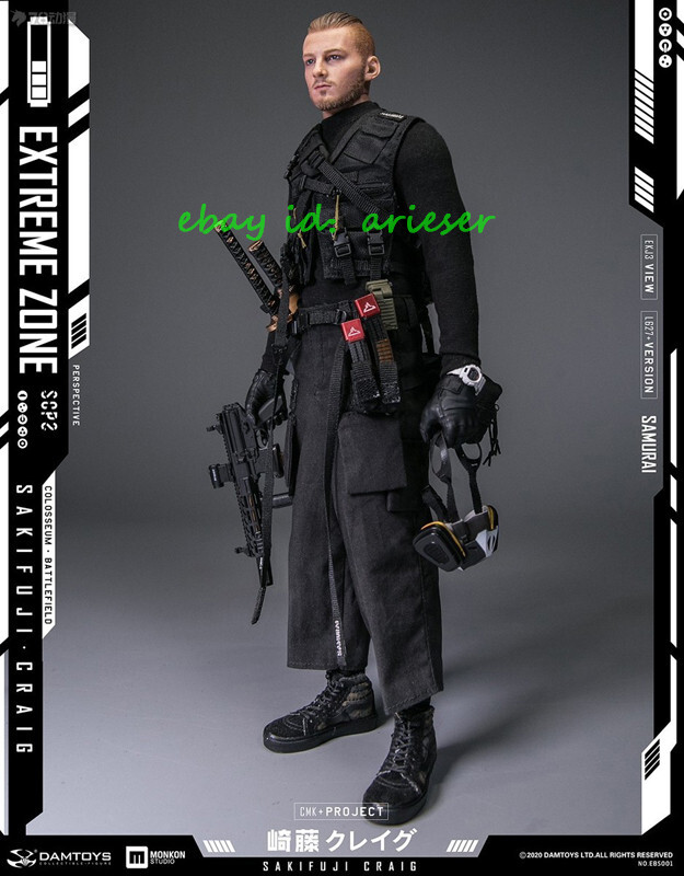 Damtoys EBS001 Extreme zone Sakifuji 崎藤 Perfect Damtoys Ebs001 Extreme Zone Sakifuji Craig 1/6 Action