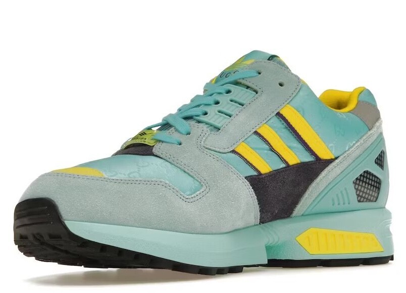 GUCCI スニーカー　37 Gucci x Adidas Z1464 Womens Clear Aqua GG Monogram Lace-Up