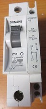 Siemens C10 5SX9100 Circuit Breaker 10 Amp/230V 1 Amp/220V 1 Pole