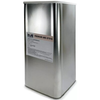 E7018 1/8'' Premium Arc Carbon Steel Electrode Hermetically Sealed Can 50 lbs