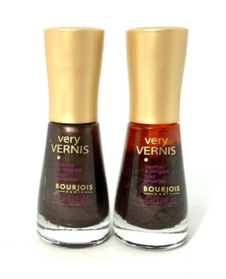 Lot of 2 Bourjois Very Vernis Nail Enamel  37 Brun Couture  .3 oz x 2