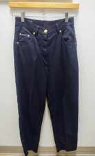Escada Sport Women's Navy Pants, Size EU34 Gold Tone Accents Morocco
