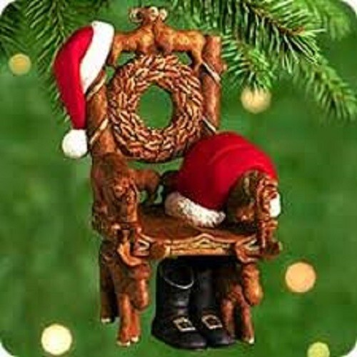 NOS 2000 Hallmark Keepsake Christmas Ornament ~ SANTA'S CHAIR ~ Makes Lists Here - Picture 3 of 3