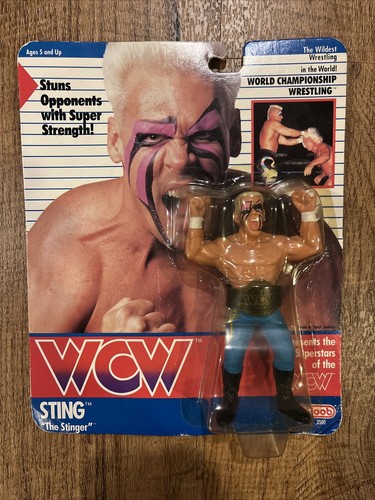 WCW Sting Galoob 1990 Action Figure MOC...