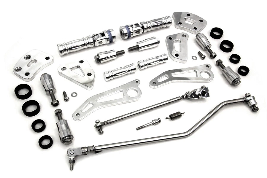 Kit de control delantero Billet pulido para Harley Davidson Foto 3 de 4