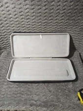 Khanka Hard Long Thin Travel Case, Soft Interior Black& Grey 15x7x2 