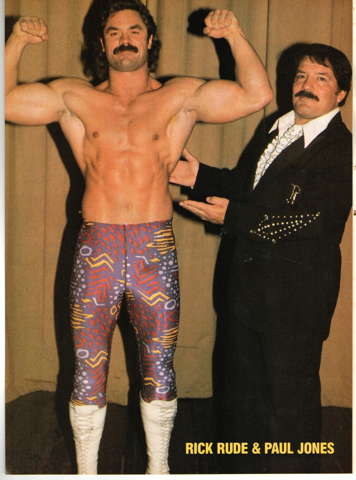 Rick Rudie NWA NATIONAL WRESTLING ALLIANCE MAG PINUP (1987) RICK RUDE PAUL JONES ...