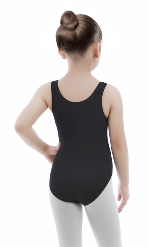 Leotards for Girls Toddler Ballet Dance Tank Top Gymnastics bodysuit 4-6Black - Picture 3 of 3