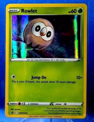 rowlet holographic pokemon card Rowlet - 019/189 - Astral Radiance main image 0