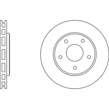Apec Blue Brake Disc - Front SDK6598 - Fits Chrysler Voyager & Dodge Journey