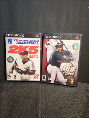 Major League Baseball 2K5  PlayStation 2, 2005 Complete And MLB 2005, 989 Sports