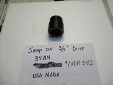 SNAP ON IMM342 3/4” DRIVE, 34MM Impact Socket Shallow 6 Point Socket USA