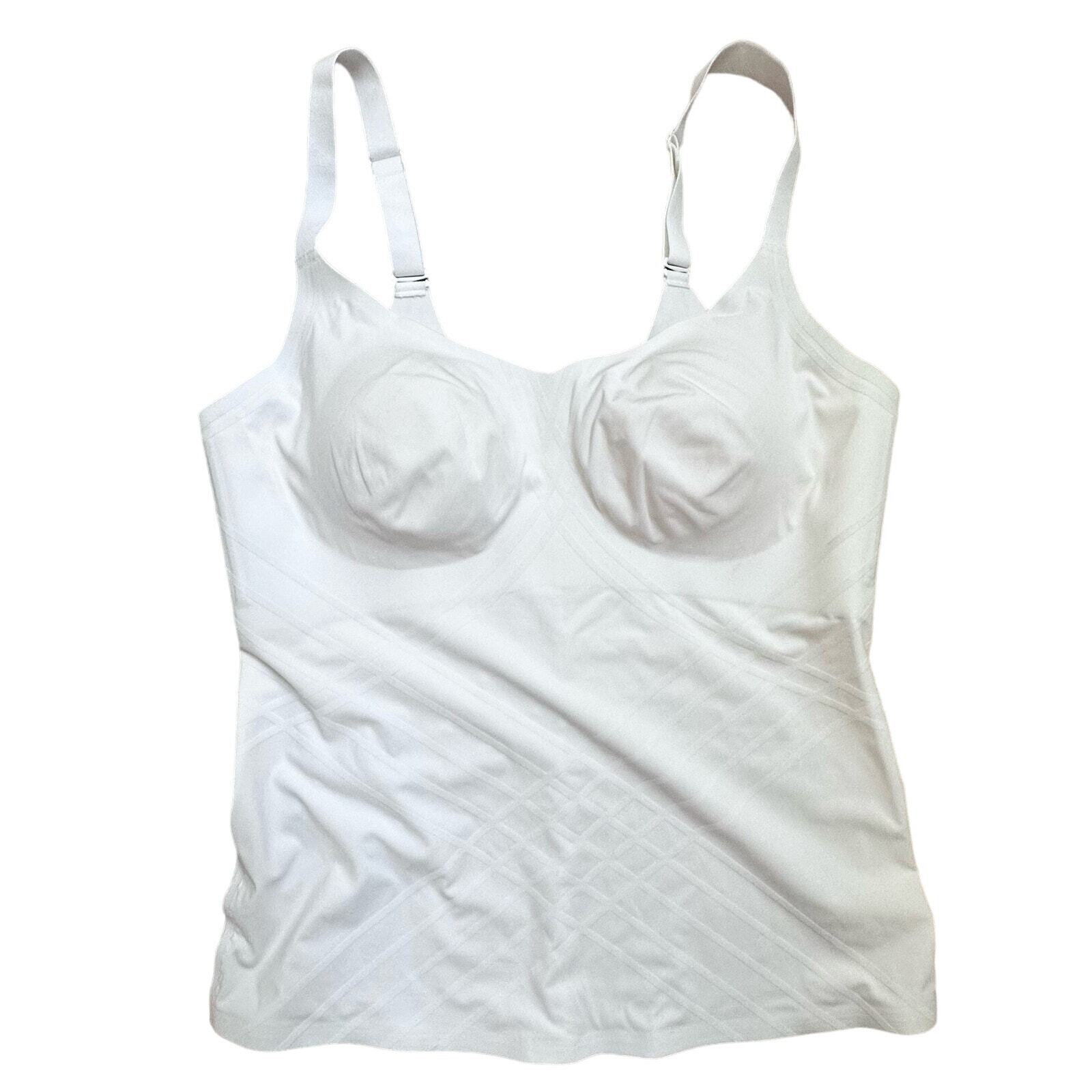 Honeylove Silhouette Cami Tank Top in White Size 2X
