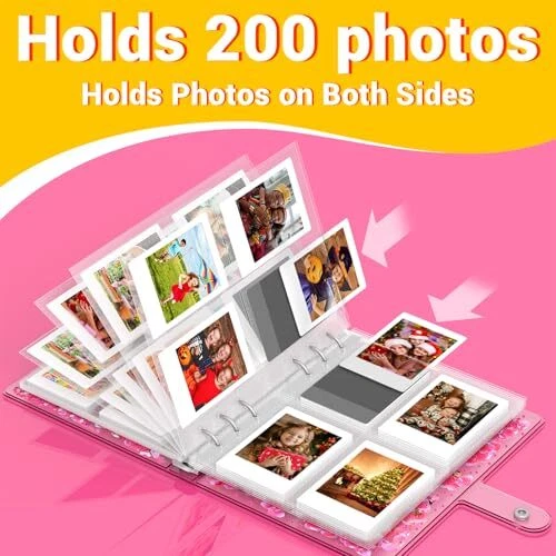 Álbum de fotos para niños para Instax Mini, álbum de fotos para Polaroid, aplicable a  Foto 3 de 4