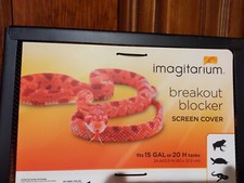 Imagitarium Screen Cover 15-Gal Tank Reptile Amphibian Breakout Blocker 12"x24"