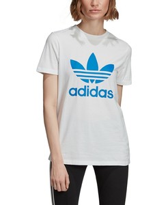 adidas trefoil t shirt blue