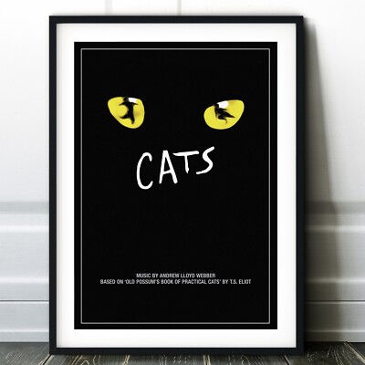 Katzen das Musical Poster Druck - West End Wandbild - Broadway Spiel Theater Musik