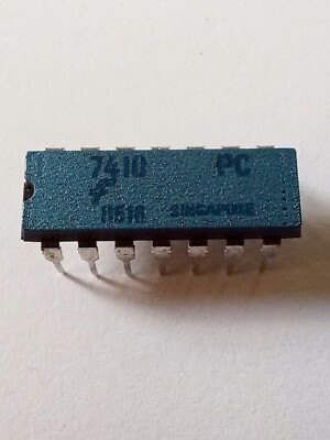 Fairchild  7410-PC IC Chip DIP-14 Pin BLUE Integrated Circuit Collectible   New!