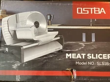 7.5" Stainless Steel Blade Meat Slicer - Adjustable for Precise Home Deli Cuts