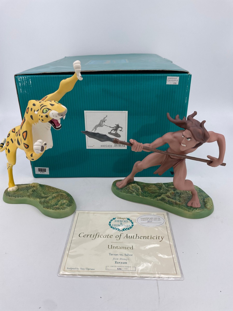 Walt Disney Classics -Tarzan and Sabor Untamed New in Box w/COA