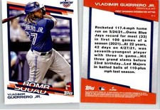 Vladimir Guerrero Jr. 2022 Topps Opening Day Bomb Squad BS-12 Blue Jays