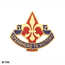 177th Armored Brigade ~ Spearhead To Victory ~ US Army DUI Crest Pin ~ NEW