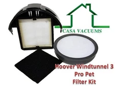 Hoover WindTunnel 3 Pro Pet Upright Compatible Filter Kit 303903001 305687002 