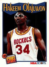 1991-92 Hoops #304 Hakeem Olajuwon