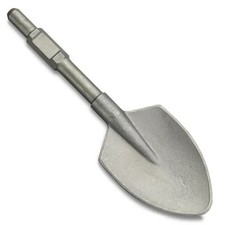 Hiltex Clay Spade Shovel Bit Steel for 1-1/8" Hex Shank Demolition Jack Hammers