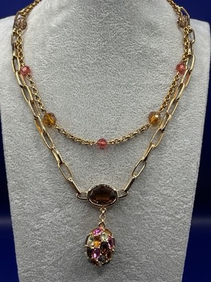 Swarovski Halskette goldfarben Vintage *Preloved*