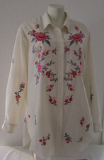 Zara Woman Premium Denim Collection*Oversize Hemdbluse*Gr.:L(40-42)*Baumw./Seide