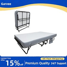 Portable Folding Bed 75" x 31/38/45" with Mattress Frame for Adult Use