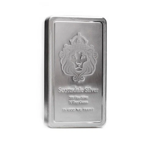 10 oz Scottsdale STACKER® Silver Bar - Ten Troy oz .999 Silver Bullion #A182