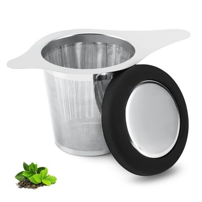 Tea Infuser Basket Stainless Steel Strainer Filter One pack silver
