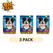 3 Pack Kibbles n Bits Bacon Steak Flavor Dry Dog Food 16 lb Bag 1.02 per pound