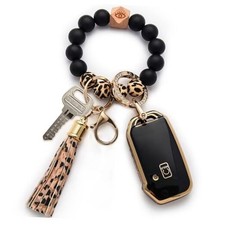 for Kia Wristlet Key fob Cover,Soft TPU Key Shell Black
