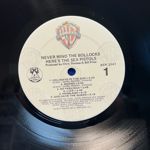 Sex Pistols Never Mind Bollocks 1982 Cover Variant LP Record BSK 3147 NM+/NM+ - Picture 6 of 9
