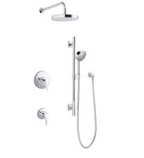 Kohler Awaken K-26914-G-CP Head Bar Valve Tri...