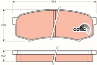 Bremsbelagsatz FÜR Toyota Land Cruiser Prado ( J15 ) - Trw GDB1182