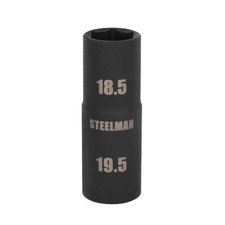 Steelman 12 In. Drive 6-pt Thin-wall 18.5 X 19.5mm Impact Flip Socket 97025 Steelman 12 In. Drive 6-pt Thin-wall 18.5 X 19.5mm Impact Flip Socket 97025